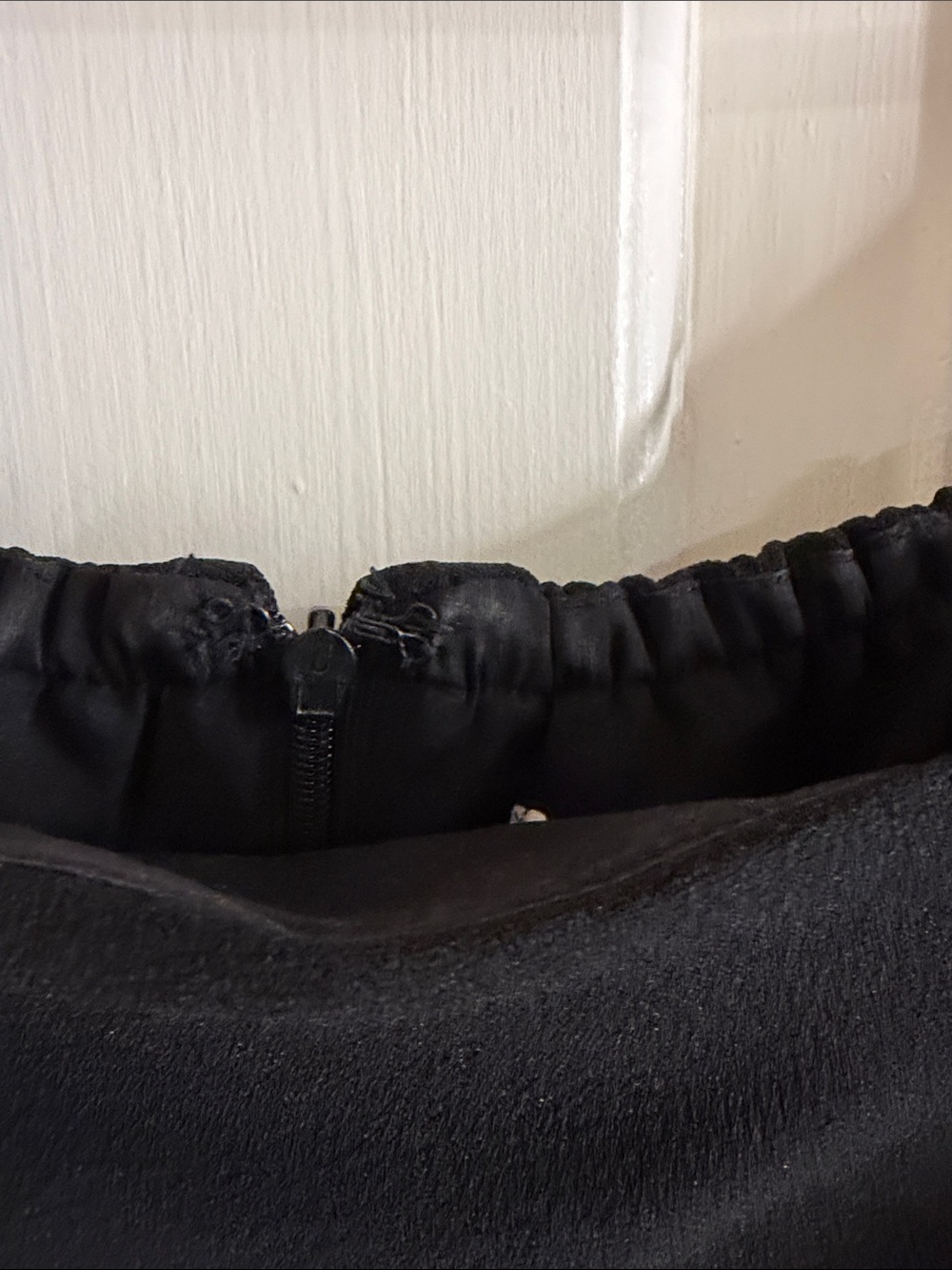 Women's Black Ruffle Dress - Picture 3 of 10